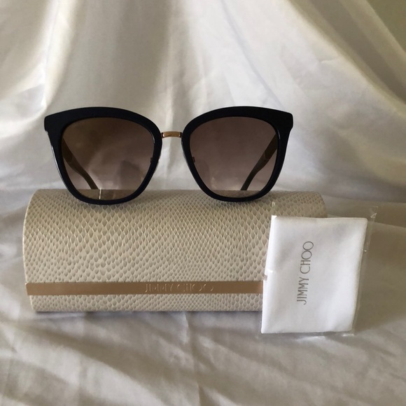 NEW AUTHENTIC JIMMY CHOO FABRY 53mm SUNGLASSES🕶